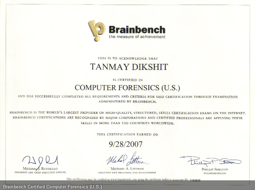 Tanmaydixit Computer Forensics Expert Nashik